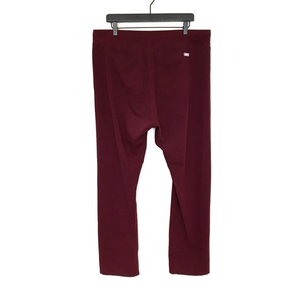 Figs Women's Burgundy Pants - Picture 6 of 9